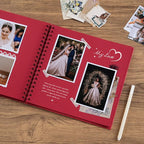 potricher 10 x 10 Inch DIY Scrapbook Album 40 Pages Hardcover Kraft Paper Scrap - Image 3