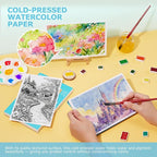 Pacocoast Water Color Paper Bulk, 5.5"x8.5" Art Sketch Book, Artist Watercolor - Image 4