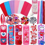 JULBEAR 36 Packs Valentine Foam DIY Bookmarks Craft Kit by JULBEAR