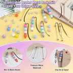 HOMAR 88pcs Beadable Bookmarks DIY Beading Bookmark Craft Kit, Bookmarks - Image 4