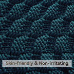 Knitted Weighted Blanket for Adult, No Beads Heavy Blanket 60” x 80'' 12lbs - Image 4