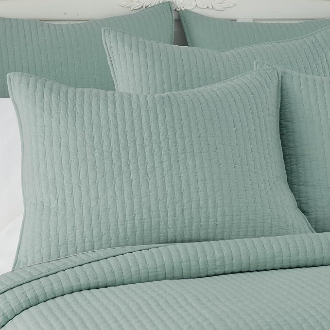 Levtex Home Cross Stitch Reversible King/Cal King Quilt Set - Image 3