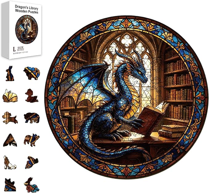 200pcs Wooden Puzzles for Adults Unique Animal Shaped Pieces Colorful Funny by Unknown