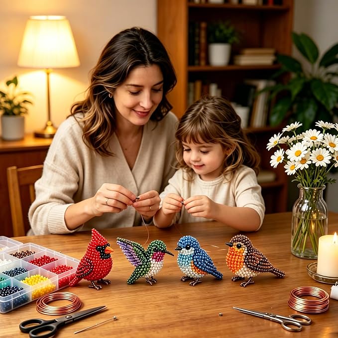 CJNEJGT Kid Friendly 3D Beaded Animal DIY Kit, Stress Relief Leisure DIY Bead - Image 6