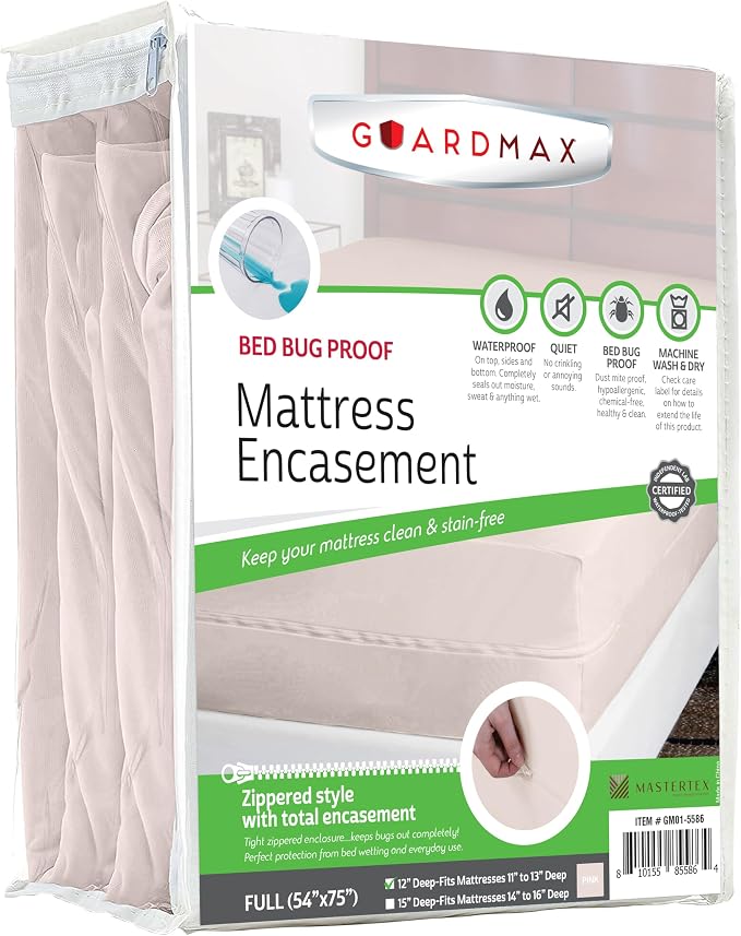 Guardmax Jersey Knitted Full Zippered Mattress Encasement by Guardmax