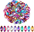 200 Pcs 7x15mm AB Rhinestones for Bedazzling, Rainbow Effect Craft Gems for by Unknown