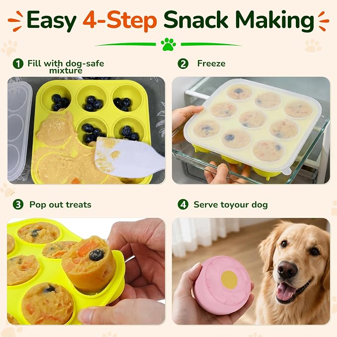 9-Cavity Silicone Freezer Dog Treat Mold - Image 6