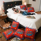 Chunful 6 Sets Hero Themed Tied Pillow Craft Kit DIY Wow POW Boom Comic Hero - Image 5