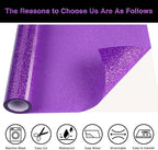 Purple Glitter HTV Heat Transfer Vinyl Roll 12inch x 10 ft - Image 3
