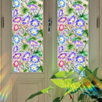 Morning Glory Stained Glass Window Cling, Removable Window Privacy Film - Image 4
