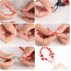 Acrylic Pony Beads Jewelry Making Kit – 96 Colors, UV Color Changing & Glow - Image 2