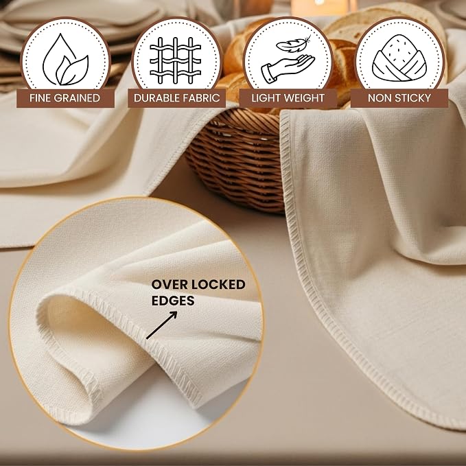 Flour Sack Towels Sourdough Bread Baking Supplies | Bread Dough Proofing - Image 5