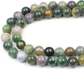 MJDCB AAA Natural Round India Agate Stone Beads Onyx Loose Beads by MJDCB