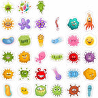 BulbaCraft Germ Stickers for Water Bottle and Laptop - Image 4