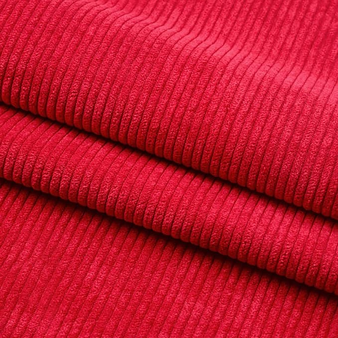Corduroy Fabric Solid Plain Thick DIY Sewing Crafts Materials Stretch Corduroy by Mintao