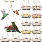 DoubleFill 12 Pcs Thickened Wood Bird Feeder Craft Kits by DoubleFill