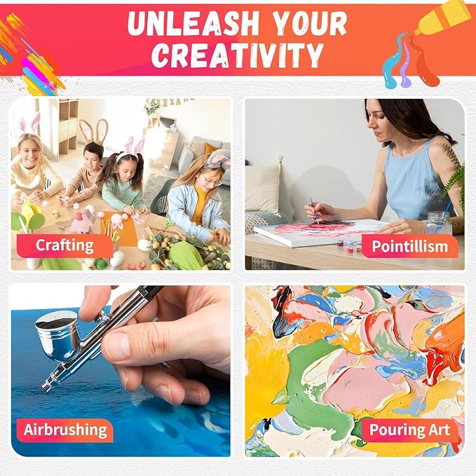 FIXSMITH Stretched Canvas for Painting- 8x10 Inch, Bulk Pack of 8, 100% Cotton - Image 4