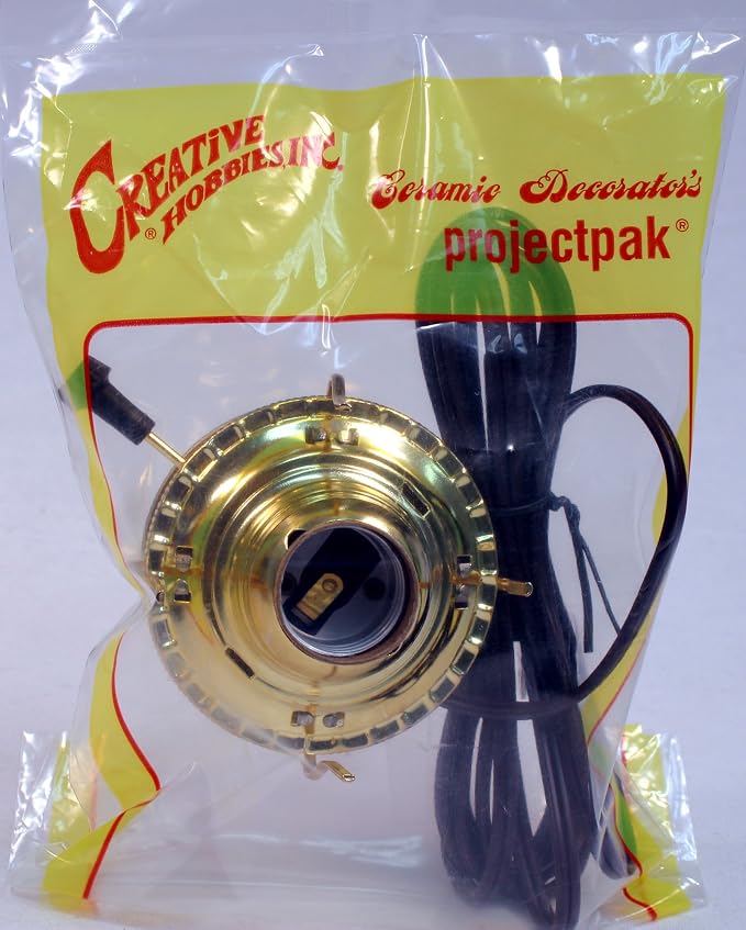 Creative Hobbies® M999EM Mason Jar Electric Oil Lamp Burner DIY Conversion Kit - Image 5