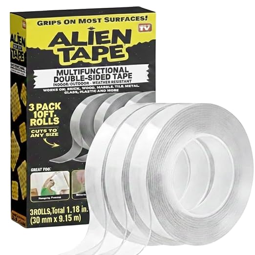 ALIEN TAPE Double Sided Tape Heavy Duty, Nano Tape, Double Sided Mounting Tape by BellHowell