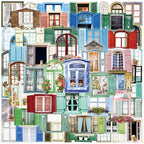 50PCS Window Flower Stickers Aesthetic PET Transparent Beside The Window Decal by Unknown