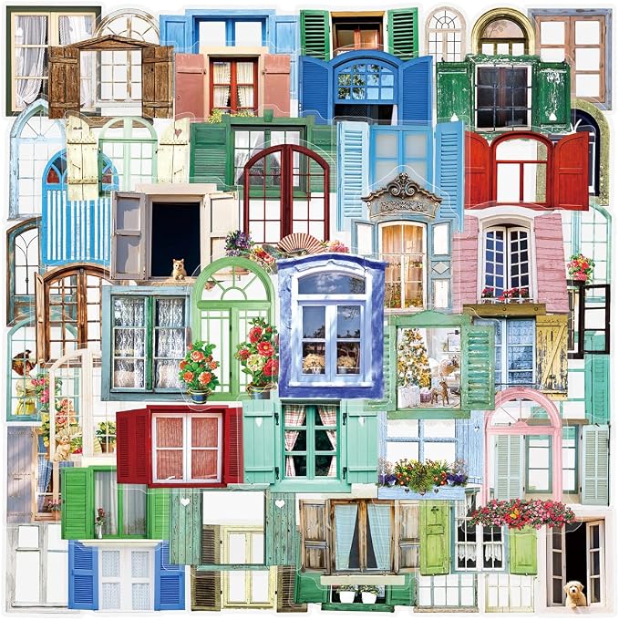50PCS Window Flower Stickers Aesthetic PET Transparent Beside The Window Decal by Unknown
