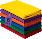 HaoFeiJH 6 Rolls 8"x20" Soft Felt Fabric Sheets, 1.6mm Thick, and Projects by HaoFeiJH