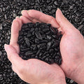 0.88 Lb Black Obsidian Natural Tumbled Healing Crystal Chips Bulk, Aquarium by EZEELAI