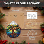 Christmas Ornaments 2025 Faux Stained Glass Effect, Christmas Tree Ornaments - Image 5