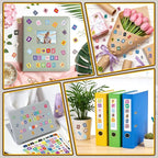 828 PCS Letter Stickers for Scrapbooking, 12 Sheets Magazine Alphabet Stickers - Image 8