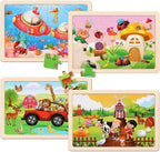 Wooden Puzzles Toys for Kids Ages 3-5, Animals Theme Wood Jigsaw Puzzles - Image 2