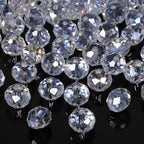 300pcs 8mm Crystal Glass Beads for Jewelry Making Faceted Rondelle Flat Beads by Nitopupu