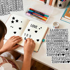 Letter Stickers 1 inch, Self-Adhesive Vinyl Waterproof ABC Letter Stickers - Image 4