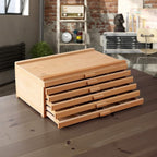 7 Elements 10 Drawer Wooden Artist Storage Supply Box - Image 2