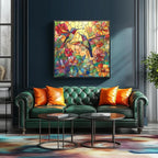MINIWAN Vintage Paint Hummingbird Flower 500 Piece Puzzle - Image 4