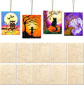 COCHIE 10PCS Large Halloween Unfinished Wood Crafts to Paint by COCHIE