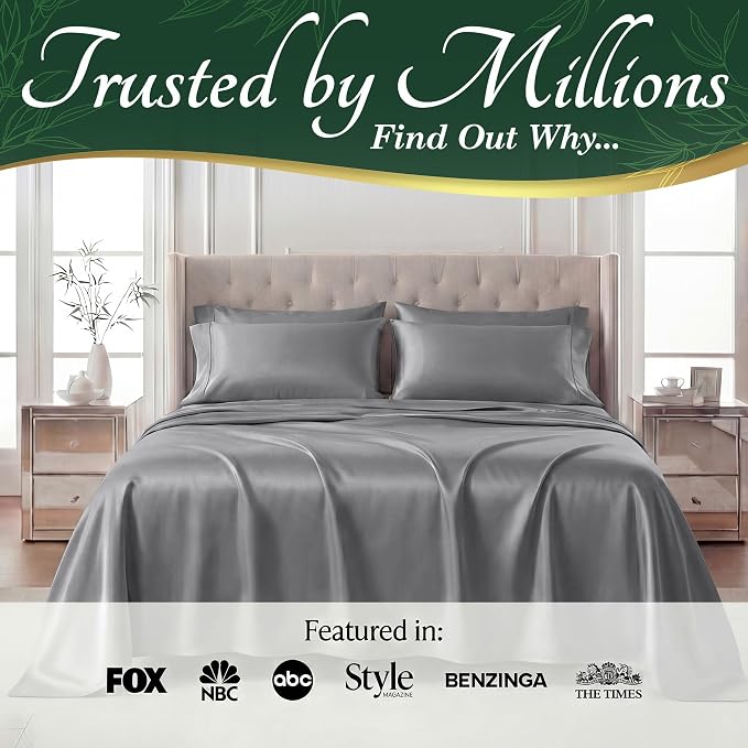 DECOLURE 100% Viscose Derived from Bamboo Sheets Twin Size - Image 5