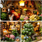 RHZN DIY Miniature House Kit for Adults Mini House Snow Tree House | 2 Display - Image 4