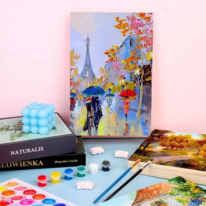 15 Pack Unfinished Wood Canvas Panels Kit 11.8x7.9 Inch Wooden Panel Boards - Image 6