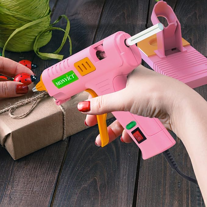 MONVICT Pink Hot Glue Gun Kit, Mini Glue Gun - Image 6