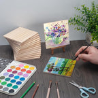 Wooden Blocks for Crafts, 1/4″ Thick 5″ X 5″ Wood Squares for Crafting - Image 4