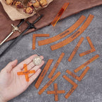 OLYCRAFT 14pcs/1 Set Deployment Zone Template Orange Acrylic Ruler Objective - Image 3