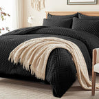 Zzlpp Full Comforter Set 7 Pieces, All Season Boho Bedding Sets by ZZLPP