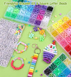 4000Pcs 84 Colors Pony Beads for Bracelet Making Kit, Rainbow Kandi Beads - Image 3