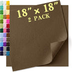 Felt Fabric Sheet 18 x 18 Inch, 1.6mm Thick | Soft and Flexible Nonwoven by MIGLORIA