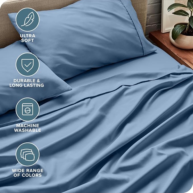 Bare Home Split Head Flex King Sheet Set - Image 5