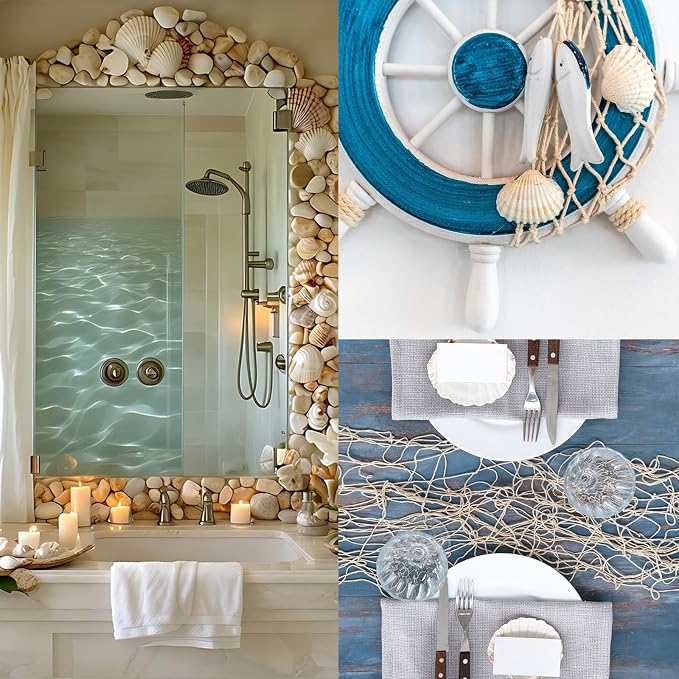 Lanwexy 16PCS Sea Shells Scallop Shells Natural White Sea Shells - Image 6