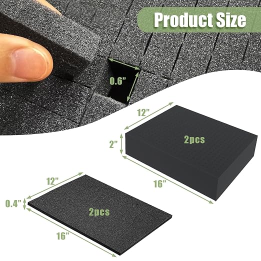 4 Pack Gun Case Foam Inserts - Image 2