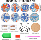 Ocean Animals Diamond Art Painting Coasters Kit - Image 2