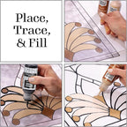 Gallery Glass Stained Glass Pattern Set, Architectural 3 Piece Pattern Set - Image 4
