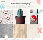 VViViD DECO65 Suede Red Permanent Adhesive Craft Vinyl - Image 4